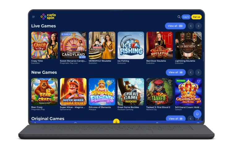 CarloSpin casino app